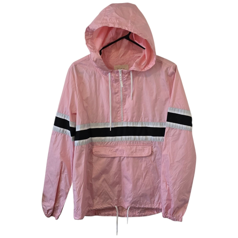 Zine Medium Pastel Pink Windbreaker Jacket